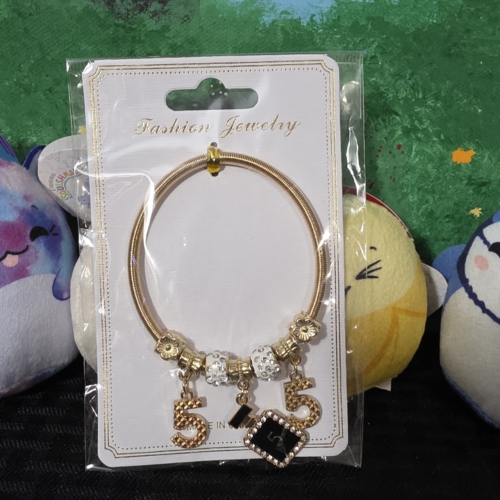 Elegant Gold Charm Bracelet